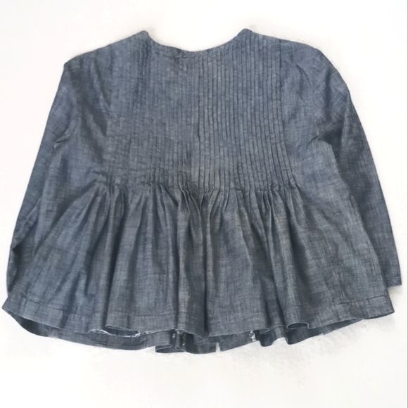 *Relisted* 🌿 Gap Women's Denim Blue Bolero /Swing Jacket 3/4 Sleeve S - Picture 8 of 16